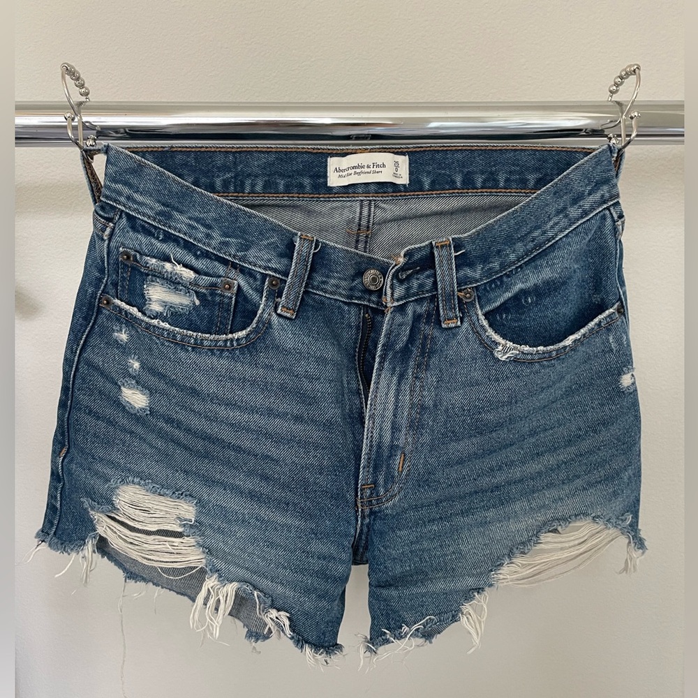 Abercrombie & Fitch Midrise Boyfriend Jean Shorts
